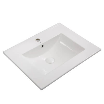 Раковина мебельная Mixxus Premium CUBIC-1501 610х460х170mm с отверстием под смеситель и переливом (