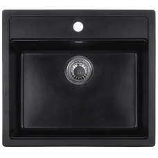 Мийка кухонна ZERIX ZS-5751S-03 Чорна (ZX4596)