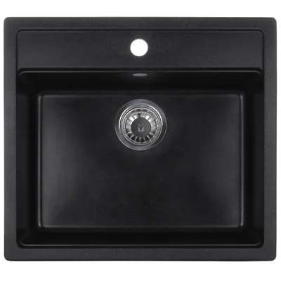 Мийка кухонна ZERIX ZS-5751S-03 Чорна (ZX4596)