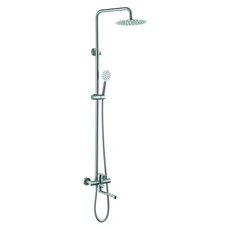 Душевая колонна со смесителем Zerix DAX-006-J-20cm (нерж. сталь) (ZX4827)