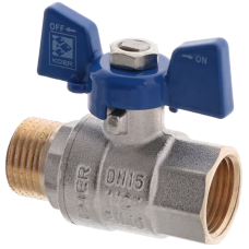 Кран шаровый Koer 1/2" ГШБ (KR.218.B) синий (KR2722)