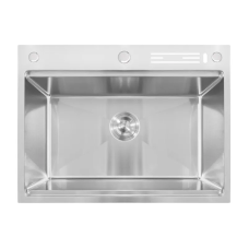 Мойка Mixxus MH7050-SK NANO-SILVER (3.0/0.8) с н.ст. со ступенькой для суш.,с подст.под ножи(нерж.)