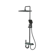 Душевая колонна Champion PBL-009-J Graphite со смесителем с кнопочным переключателем, 4 режима (CH6