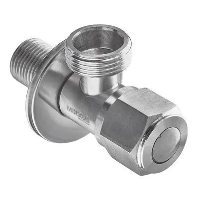 Кран для подключения сантехприборов Mixxus VAL-07-1/2x3/4 с нерж.ст.SUS304 (УПАКОВКА БЛИСТЕР) (MI60