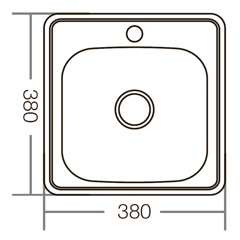 Мийка кухонна ZERIX Z3838-06-160D (decor) (ZM0556) Мийка кухонна ZERIX Z3838-06-160D (decor) (ZM0556)