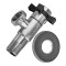 Кран для подключения сантехприборов Zerix VAL-10-1/2x3/4 из нерж.стали SUS304 (ZX5103)