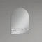 Зеркало настенное Zerix LAGUNA MRZ03-500x700x110 прямоугольное с дугообразным верхом и полкой (ZX56