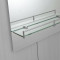 Зеркало настенное Zerix LAGUNA MRZ03-500x700x110 прямоугольное с дугообразным верхом и полкой (ZX56