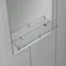 Зеркало настенное Zerix LAGUNA MRZ03-500x700x110 прямоугольное с дугообразным верхом и полкой (ZX56