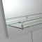 Зеркало настенное Zerix LAGUNA MRZ03-500x700x110 прямоугольное с дугообразным верхом и полкой (ZX56