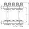 Коллекторный блок с термостатическими клапанами Koer KR.1100-02 1”x2 ways (KR2628)