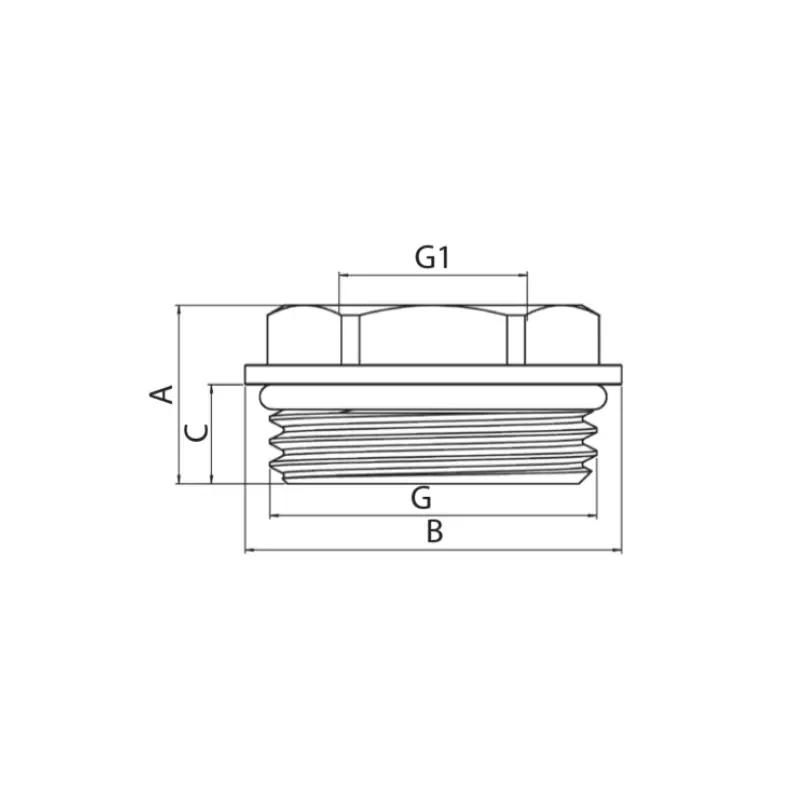 Футорка с уплотнительным кольцом Koer KF.F0610-R - 1"x1/2" (KR5047) Футорка с уплотнительным кольцом Koer KF.F0610-R - 1"x1/2" (KR5047)