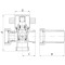 Кран трехходовой 3/4x3/4x3/4 Koer KR.520 (KR0110)