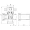 Кран трехходовой 3/4x3/4x3/4 Koer KR.520 (KR0110)