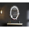 Зеркало Mixxus PLAIN MV02-60x80 с LED Touch, Anti-fog, димером, регулировкой яркости, часами (MI693