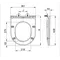 Сидение-крышка для унитаза Mixxus Premium SEAT COVER ELLIPSE-WAVE-2001 с микролифтом 428х361х50mm (
