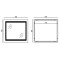 Зеркало Mixxus WARM MR02-80x80 с LED Touch, Anti-fog, димером, регулировкой яркости, часами (MI6934