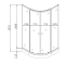 Душевая кабина с низким поддоном Mixxus PLAIN SCT02-90x90x195-FB SATIN матовое стекло 4мм (MI6896)