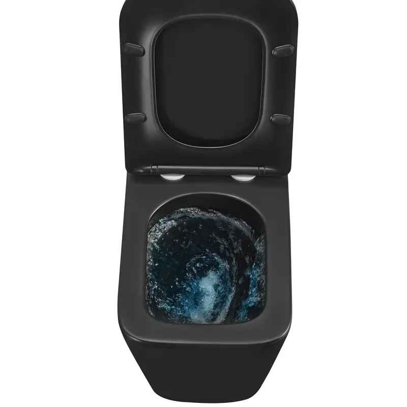 Унитаз подвесной Mixxus Premium QUADRO-0301-T3 BLACK 490х340х360mm, система смыва TORNADO 3.0 (MP65 Унитаз подвесной Mixxus Premium QUADRO-0301-T3 BLACK 490х340х360mm, система смыва TORNADO 3.0 (MP65
