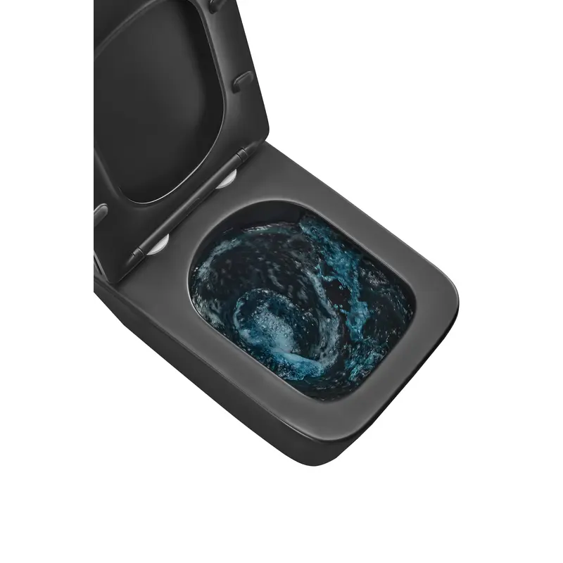Унитаз подвесной Mixxus Premium QUADRO-0301-T3 BLACK 490х340х360mm, система смыва TORNADO 3.0 (MP65 Унитаз подвесной Mixxus Premium QUADRO-0301-T3 BLACK 490х340х360mm, система смыва TORNADO 3.0 (MP65
