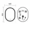 Зеркало Mixxus Premium ELLIPSE MV05-80x60-REVERSE (LED Touch, Anti-fog, димер (3-6,5kK)) (MP6642)