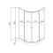 Душевая кабина с низким поддоном Mixxus PLAIN SCT02-100x100x195-FB SATIN матовое стекло 4мм (MI6897
