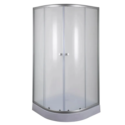 Душевая кабина с низким поддоном Mixxus PLAIN SCT02-100x100x195-FB SATIN матовое стекло 4мм (MI6897