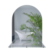 Зеркало настенное Zerix LAGUNA MRZ03-500x700x110 прямоугольное с дугообразным верхом и полкой (ZX56
