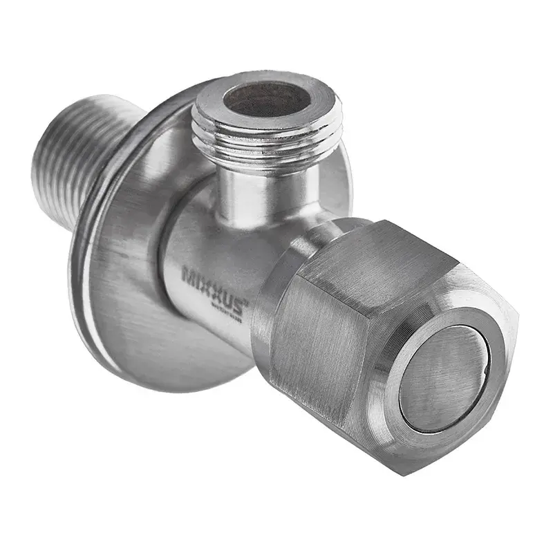 Кран для подключения сантехприборов Mixxus VAL-06-1/2x1/2 с нерж.ст.SUS304 (MI6056)