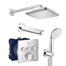 Душевая система скрытого монтажа с термостатом Grohe Grohtherm SmartControl New Tempesta 250 (UA264
