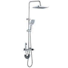 Душевая колонна со смесителем Mixxus Premium NEPTUNE 009-J с кнопкой переключения, 4 режима (MI6832
