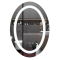 Зеркало Mixxus PLAIN MV02-60x80 с LED Touch, Anti-fog, димером, регулировкой яркости, часами (MI693