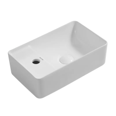 Раковина подвесная Mixxus Premium QUADRO-1201-R 430х265х135mm с отверстием под смеситель и переливо