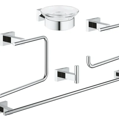 Набор аксессуаров 5 в 1 Grohe Essentials Cube New (40758001)
