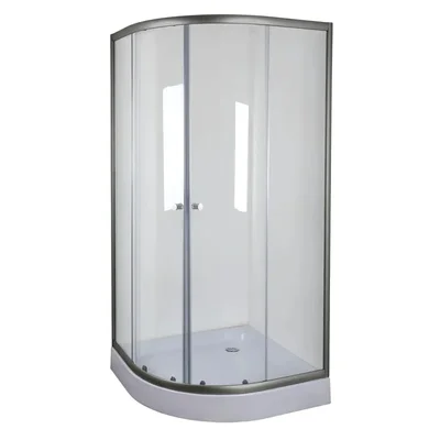Душевая кабина без поддона Mixxus PLAIN SC01-90x90x185-TR GRAPHITE прозрачное стекло 4мм (MI6902)