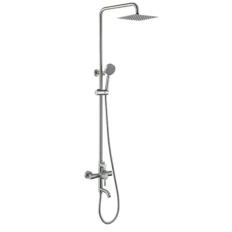 Душевая колонна со смесителем Zerix LUX-009-J из нерж. стали SUS304 (ZX4878) Душевая колонна со смесителем Zerix LUX-009-J из нерж. стали SUS304 (ZX4878)