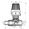 Кран термостатичний з термоголовкою прямий PPR 20x1/2 KOER K0156.PRO (KP0199)