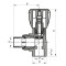 Вентиль радіаторний кутовий PPR 20x1/2 (KOER K0167.PRO) (KP0216)