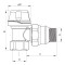 Кран термостатичний кутовий 3/4" KOER KR.921-GI (KR2683)