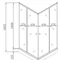 Душевая кабина с низким поддоном Mixxus CUBIC SCT01-90x90x195-FB CHROME матовое стекло 4мм (MI6903)