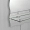 Зеркало настенное Zerix MIRRA MRZ02-600x850x105 прямоугольное с дугообразным верхом, фигурными бока