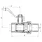Кран с американкой 1-1/4" ручка РЫЧАГ (Koer KR.229) (KR0150) Кран с американкой 1-1/4" ручка РЫЧАГ (Koer KR.229) (KR0150)