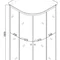 Душевая кабина без поддона Mixxus PLAIN SC01-90x90x185-GR CHROME серое тонированное стекло 4мм (MI6