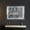 Зеркало Mixxus Style MR03-70x50 (часы, LED-подсветка, антизапотевание) (MI6006)