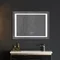 Зеркало Mixxus Style MR03-70x50 (часы, LED-подсветка, антизапотевание) (MI6006)