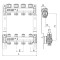 Коллектор с термостатическими и запорными клапанами Roho R805-10 - 1"х 10 вых. (RO0064)