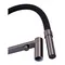 Смеситель для кухни с гибким изливом на две воды Zerix KIT-021 Graphite REFL.Black из нерж. стали (