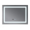 Зеркало Mixxus WARM MR02-100x80 с LED Touch, Anti-fog, димером, регулировкой яркости, часами (MI693