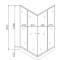 Душевая кабина с низким поддоном Mixxus CUBIC SCT01-90x90x195-TR GRAPHITE прозрачное стекло 4мм (MI