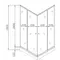 Душевая кабина с низким поддоном Mixxus CUBIC SCT01-90x90x195-TR GRAPHITE прозрачное стекло 4мм (MI